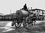 carro comunale per lavaggio strade via Manzoni  1920